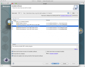 Eclipse Galileo PDT Plugins