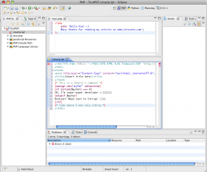 Eclipse Galileo PDT+Smarty Examples